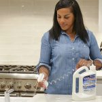 Disinfect and clean countertops with Wet & Forget Indoor