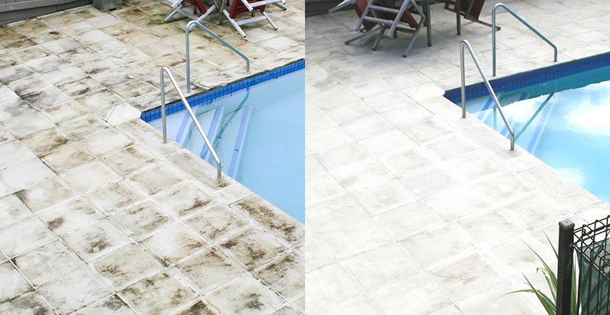 Clean your pool deck with Wet & Forget Outdoor