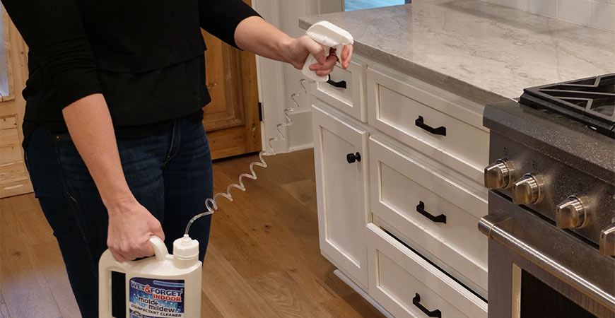 Disinfect stove knobs this Thanksgiving with Wet & Forget Indoor
