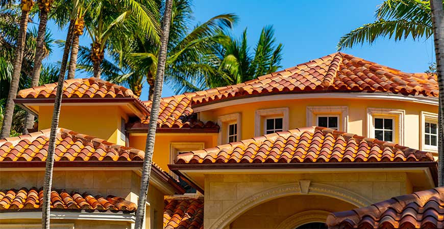 Wet & Forget cleans a tile roof.