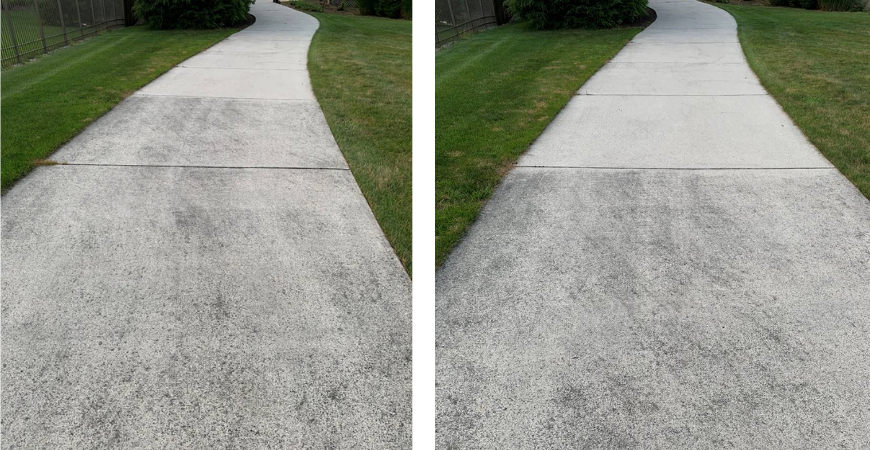 Use Wet & Forget Outdoor for a sidewalk and driveway cleaner!