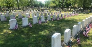 Clean Civil War veteran gravestones