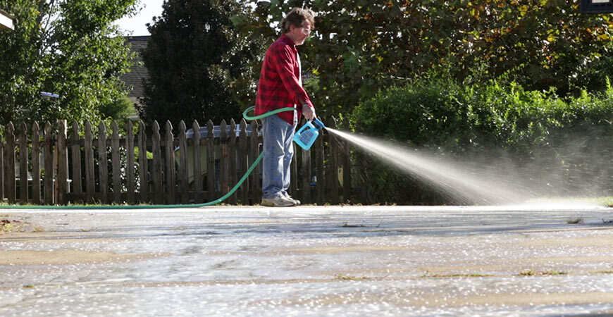 Wet & Forget makes spring cleaning your driveway easy!