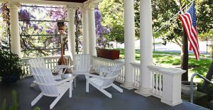 Clean up green and black stains on your patio furniture with Wet & Forget!