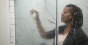 Use Wet & Forget Shower to clean your subway tile shower. 