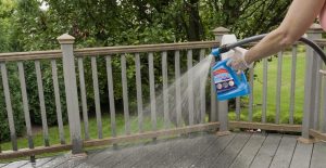 Easily clean your deck with Wet & Forget Hose End