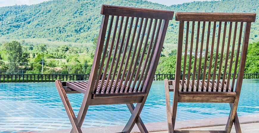 Poolside Wooden Outdoor Chairs