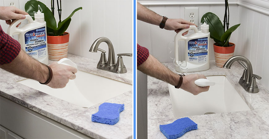 Easily learn how to clean a sink with Wet & Forget Indoor