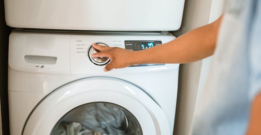 A clean washing machine.