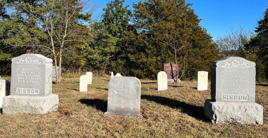 Wet & Forget headstone cleaner leaves gravestones spotless.